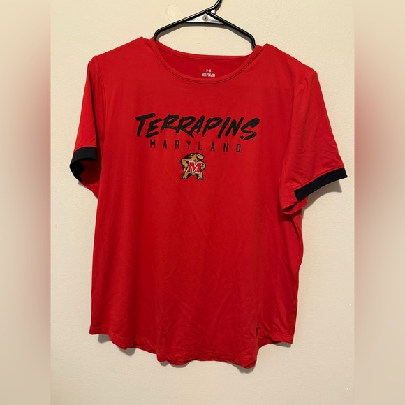 NWT Under Armour University of Maryland Terrapins Women’s T-shirt Size Medium - Picture 1 of 5